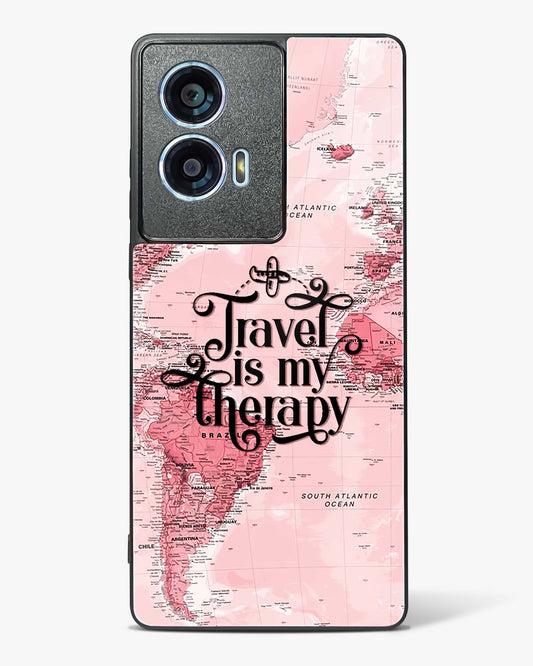 Travel is my Therapy Glass Phone Case-Motorola Edge 50 Fusion
