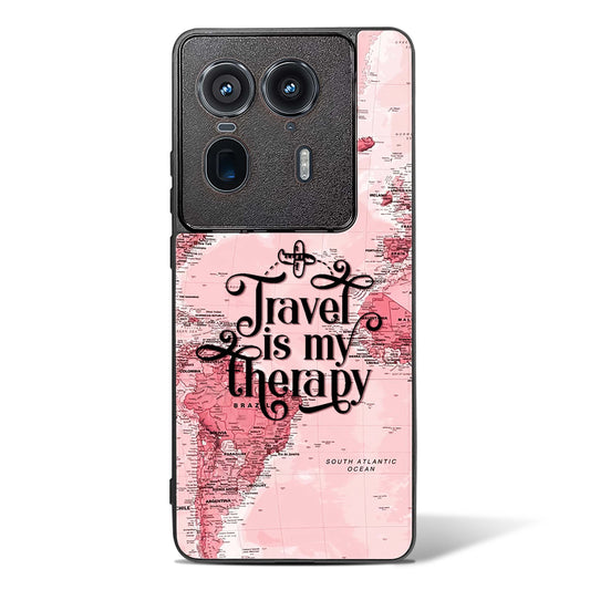 Travel is my Therapy Glass Phone Case-Motorola Edge 50 Ultra