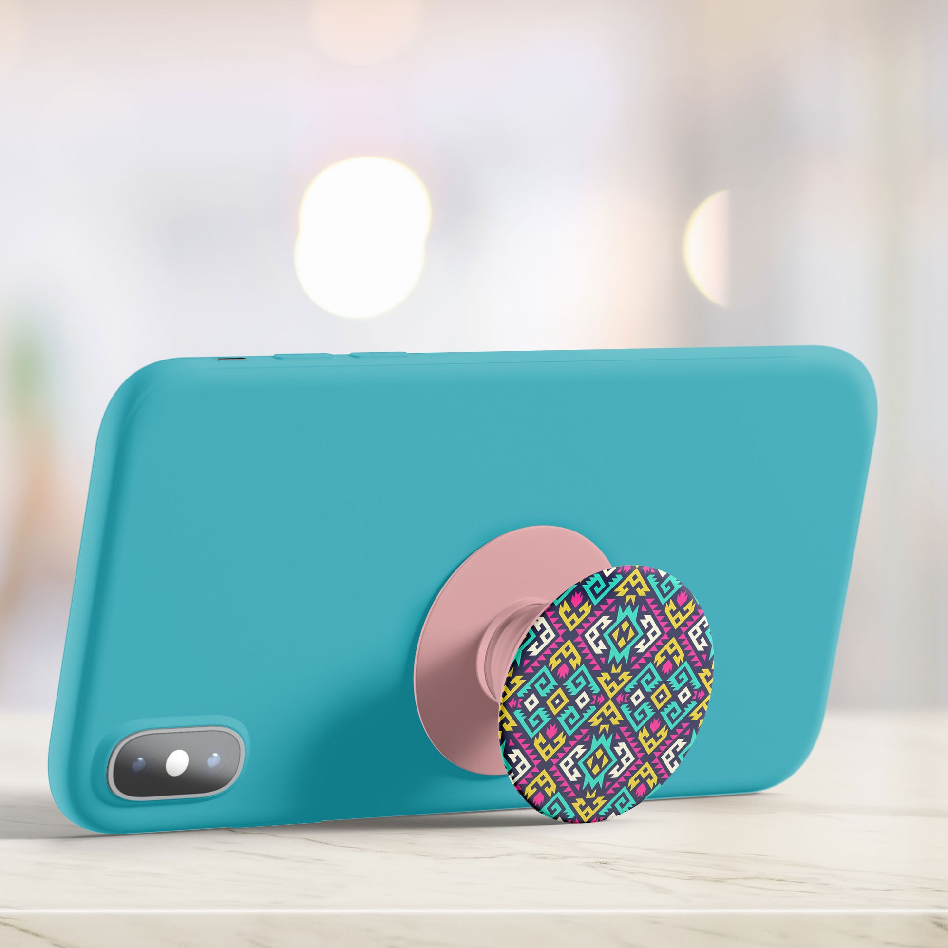 Tribal Pattern Flat Pop Holder