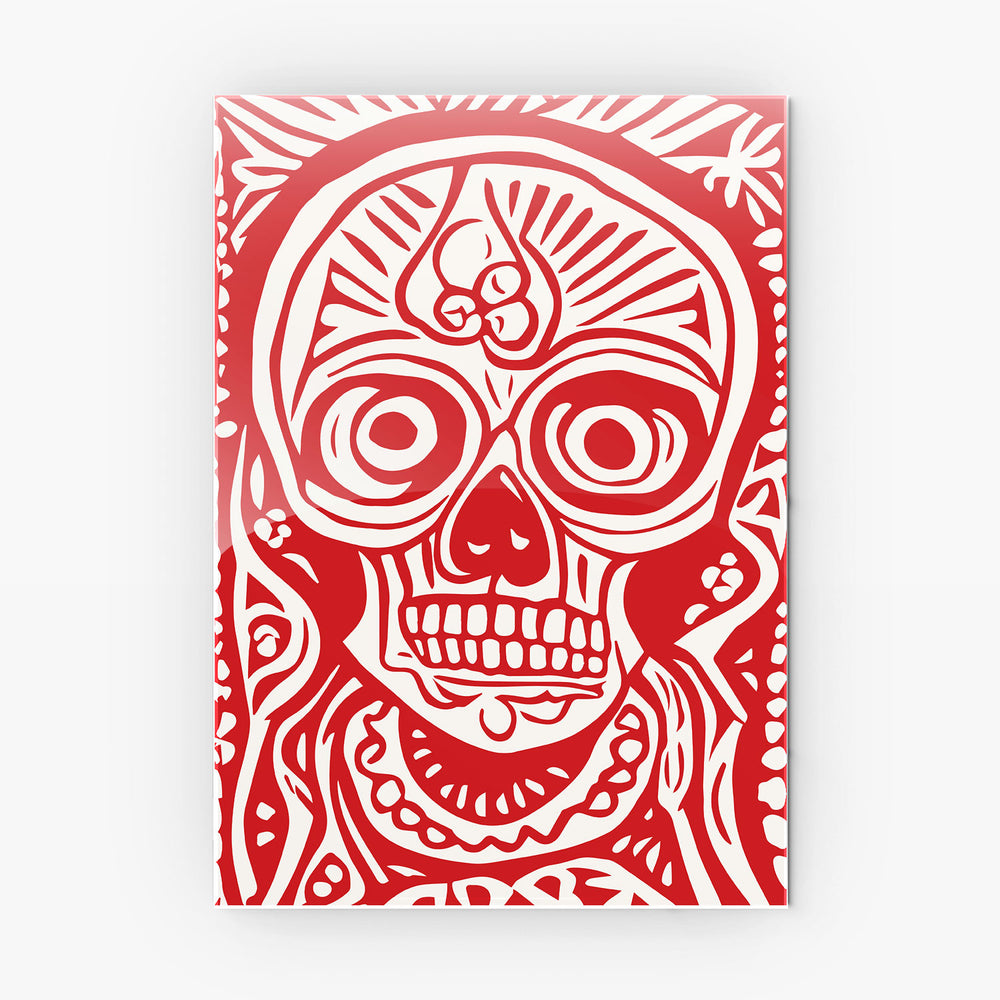 Tribal Skull Art metal poster