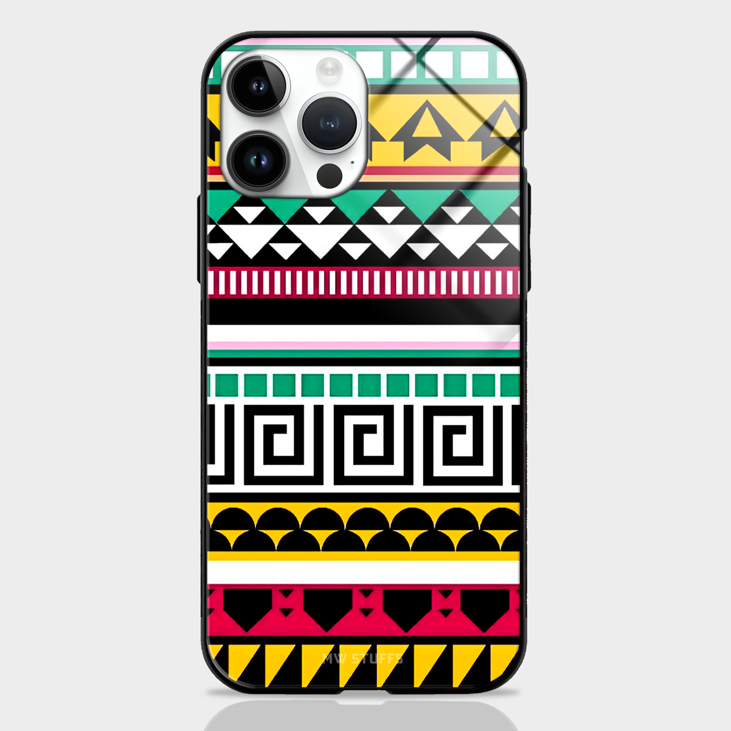 Tribal Design Glass Case -  - MW Stuffs - 