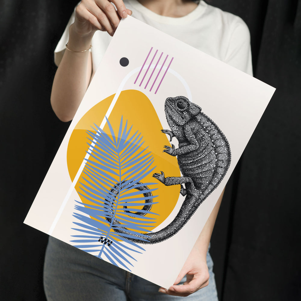 Tropical Chameleon Fusion Poster