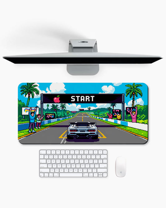 Turbo Start Retro Racing Desk Mat