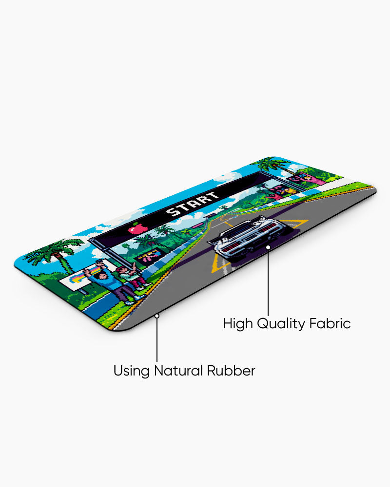 Turbo Start Retro Racing Desk Mat