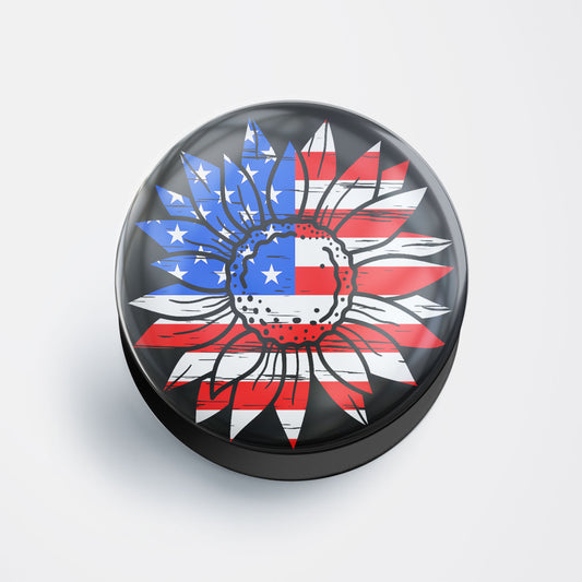 US Floral Flag Gloss Pop Holder
