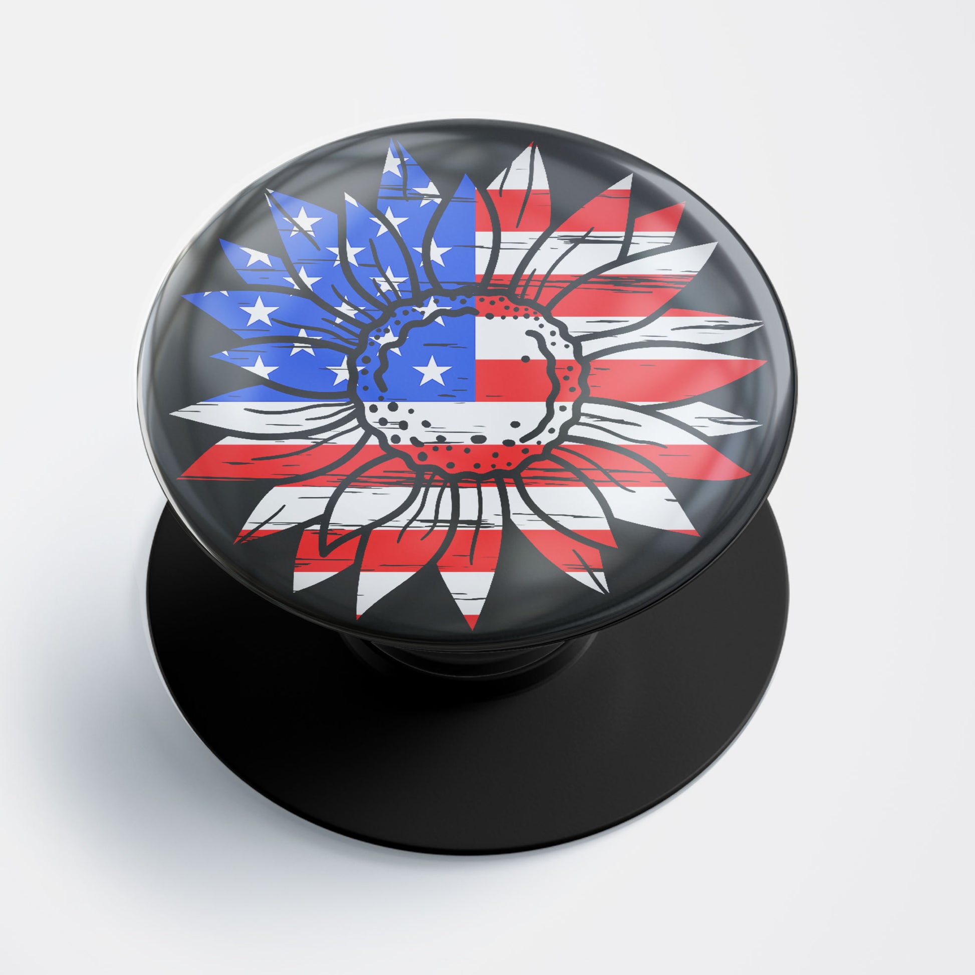 US Floral Flag Gloss Pop Holder