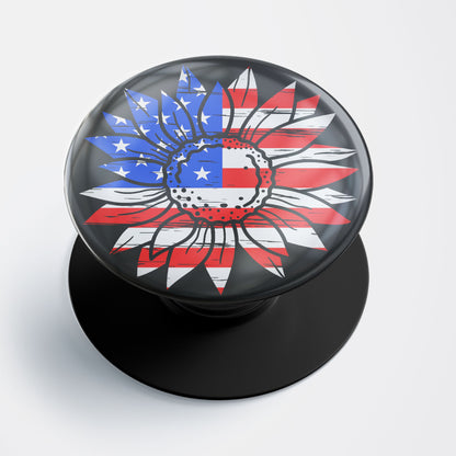US Floral Flag Gloss Pop Holder
