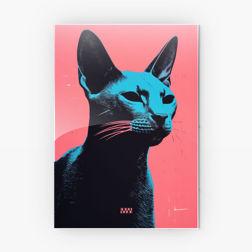 Urban Cat Pop Art Metal-Poster