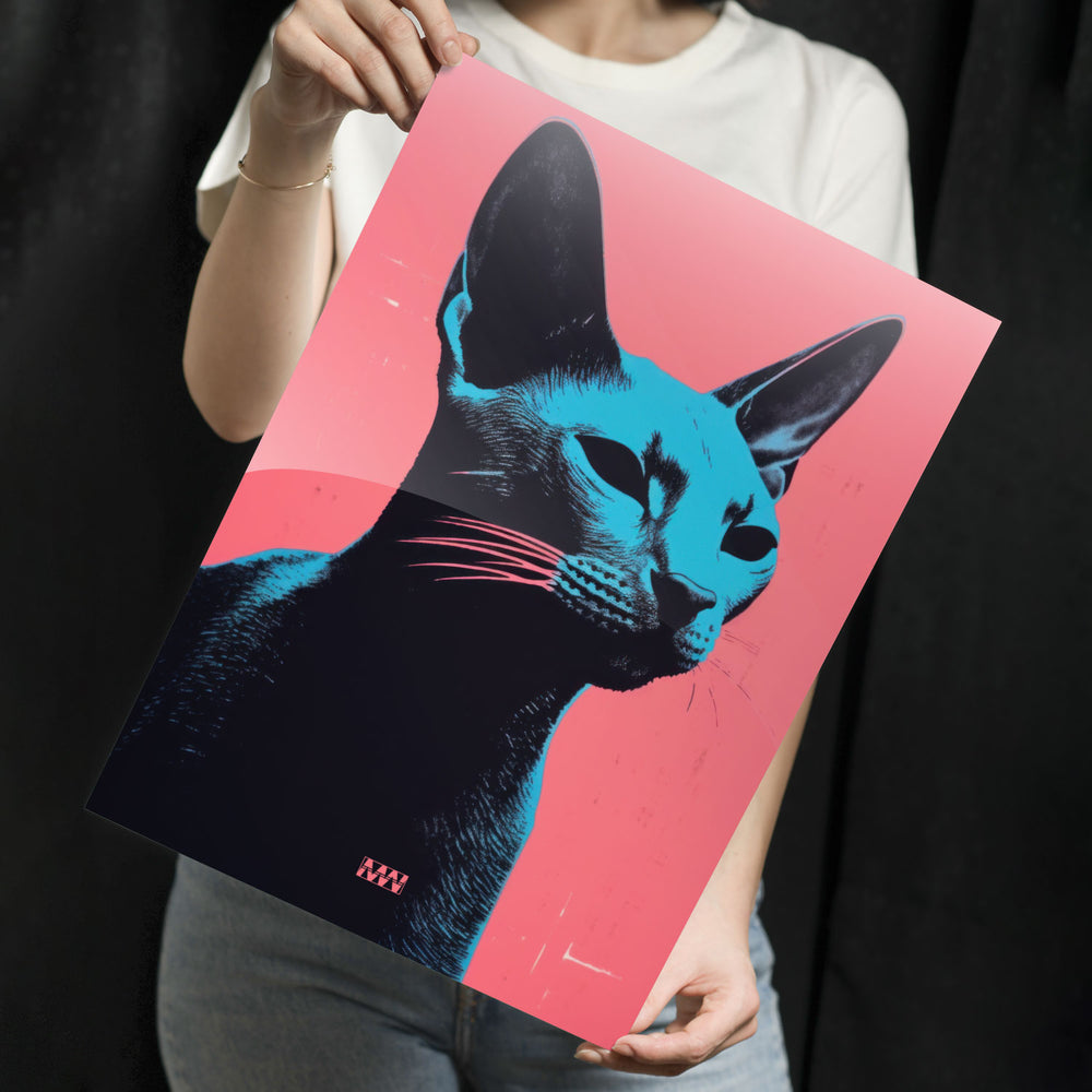 Urban Cat Pop Art Metal-Poster