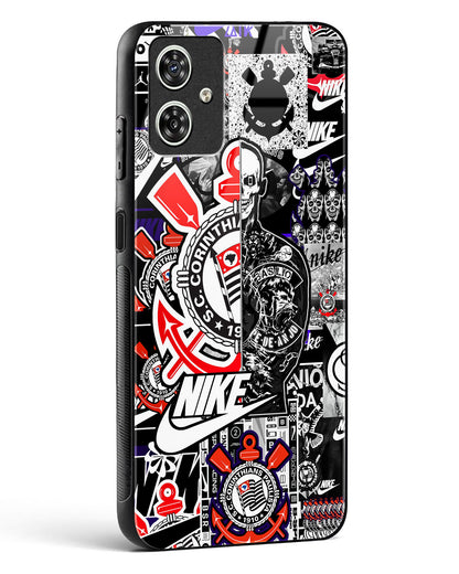 Urban Collage Designer Glass Phone Case-Moto G54 5G