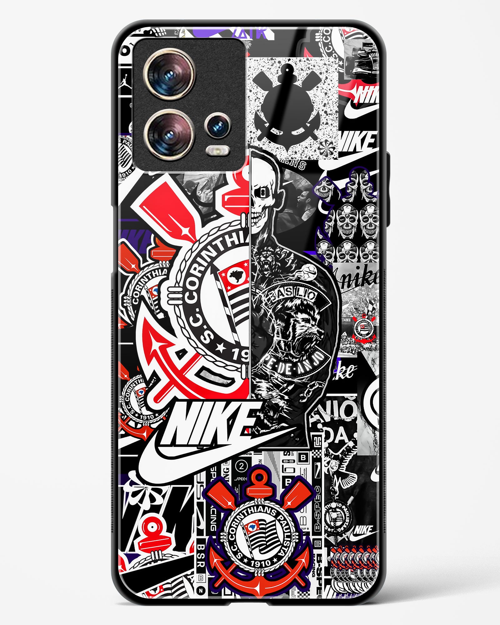 Urban Collage Designer Glass Phone Case-Motorola Edge 30 Fusion