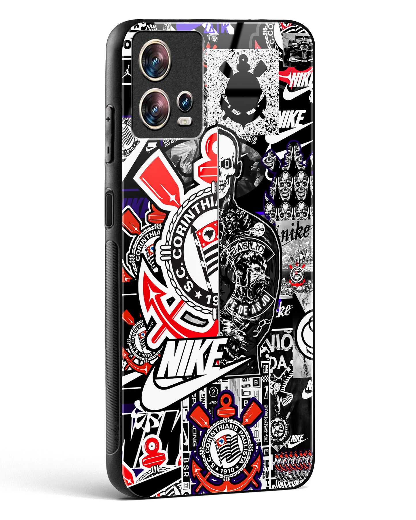 Urban Collage Designer Glass Phone Case-Motorola Edge 30 Fusion