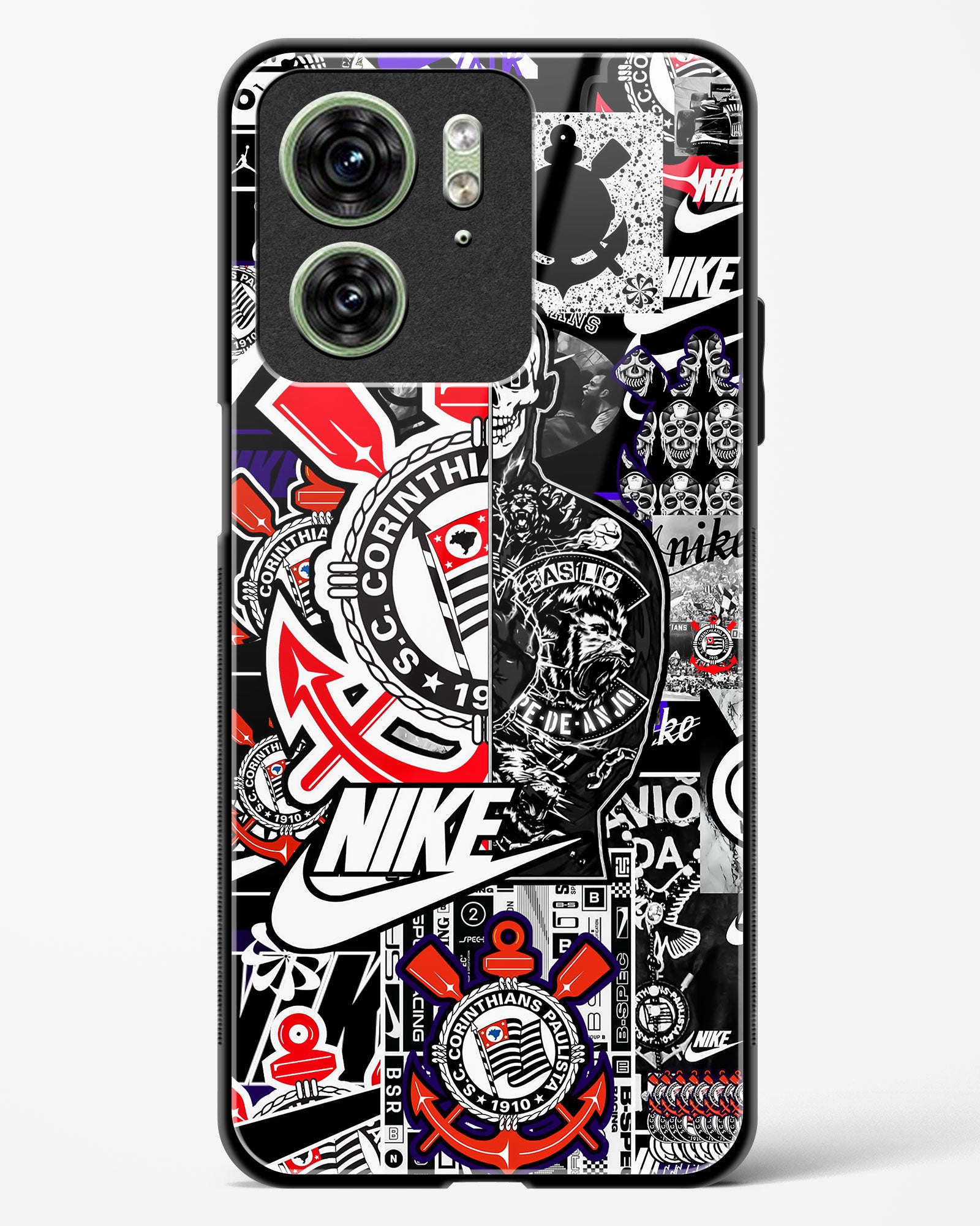 Urban Collage Designer Glass Phone Case-Motorola Edge 40