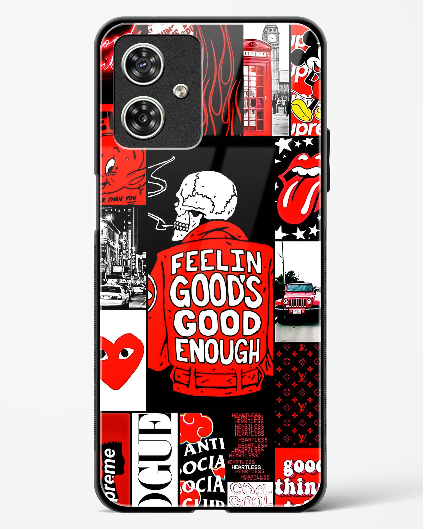 Urban Pop Culture Glass Phone Case-Moto G54