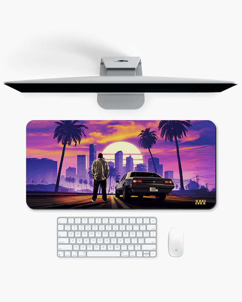 Urban Sunset Reverie Deskmat