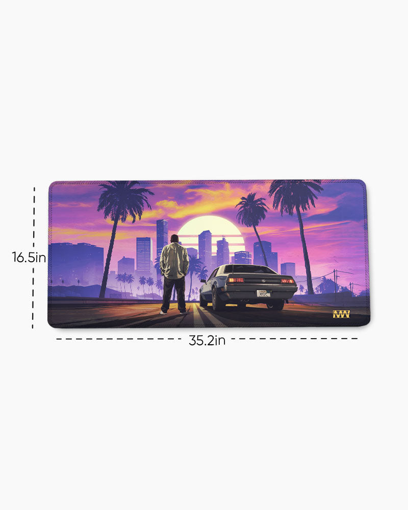Urban Sunset Reverie Deskmat