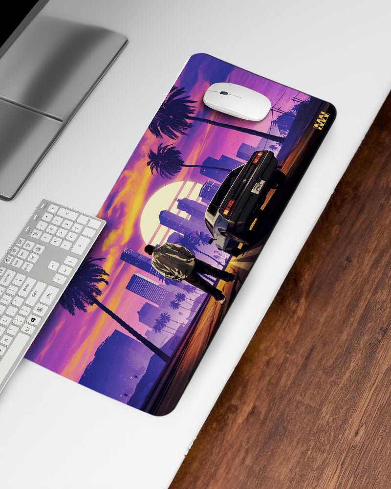 Urban Sunset Reverie Deskmat