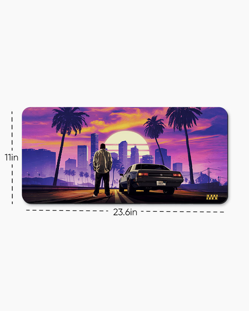 Urban Sunset Reverie Deskmat