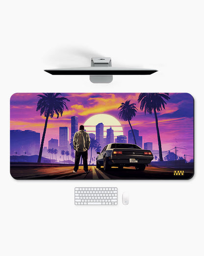 Urban Sunset Reverie Deskmat