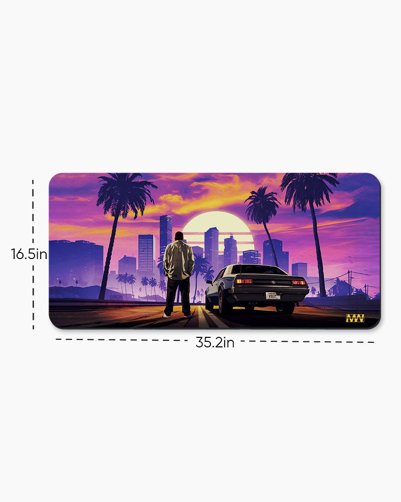 Urban Sunset Reverie Deskmat