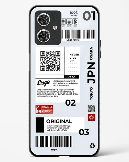 Urban Tags and Labels Glass Phone Case-Moto G54