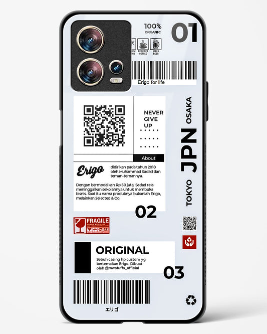 Urban Tags and Labels Glass Phone Case-Motorola Edge 30 Fusion