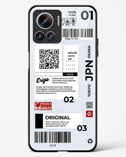 Urban Tags and Labels Glass Phone Case-Motorola Edge 30 Ultra
