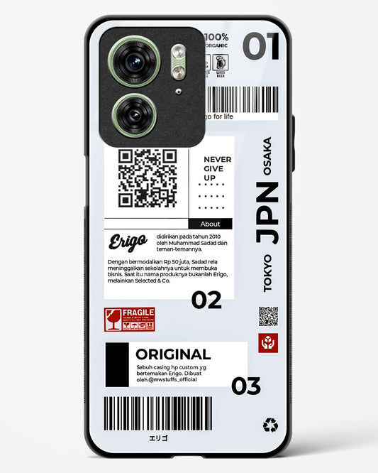 Urban Tags and Labels Glass Phone Case-Motorola Edge 40