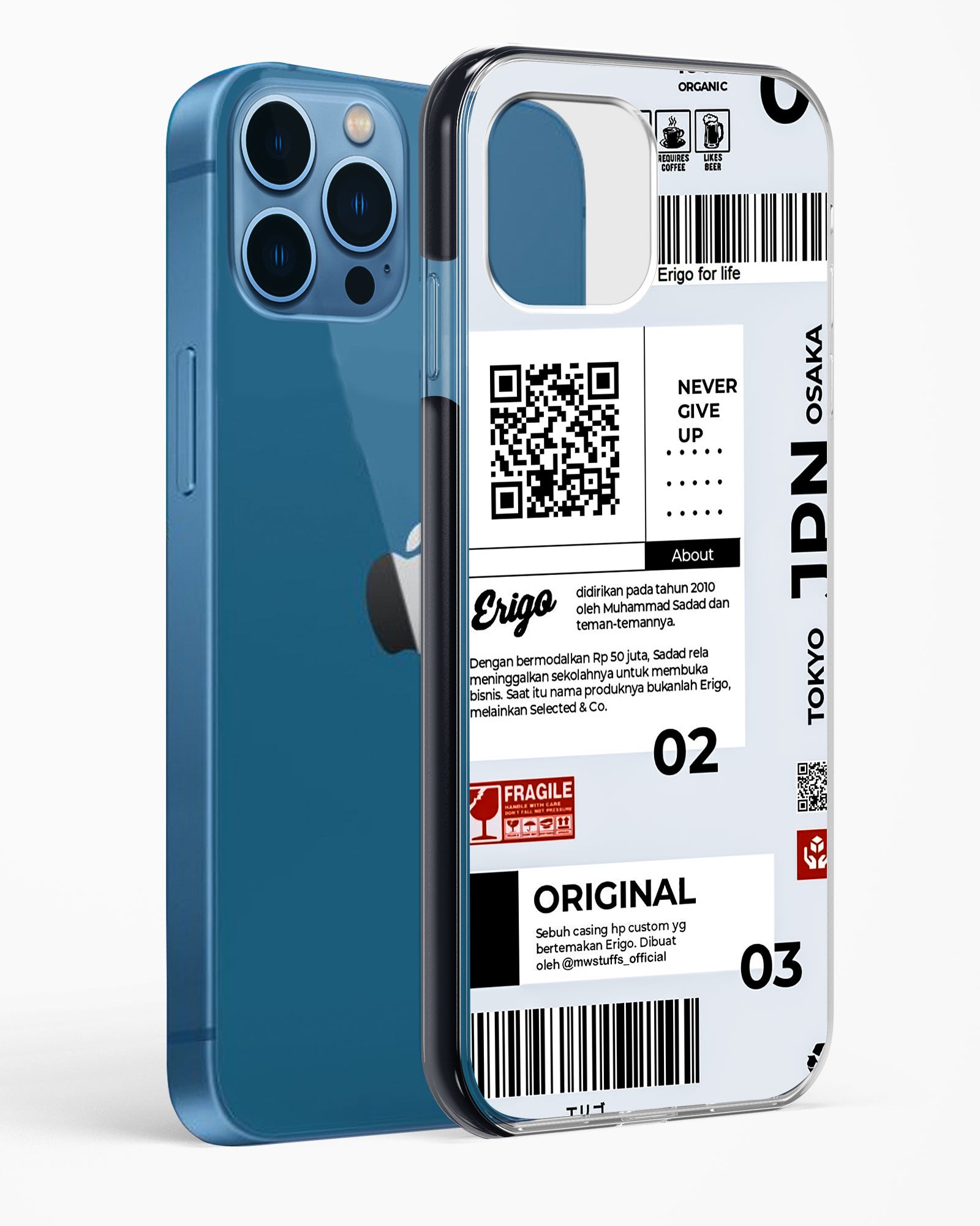 Urban Tags and Labels Impact Drop Protection Case