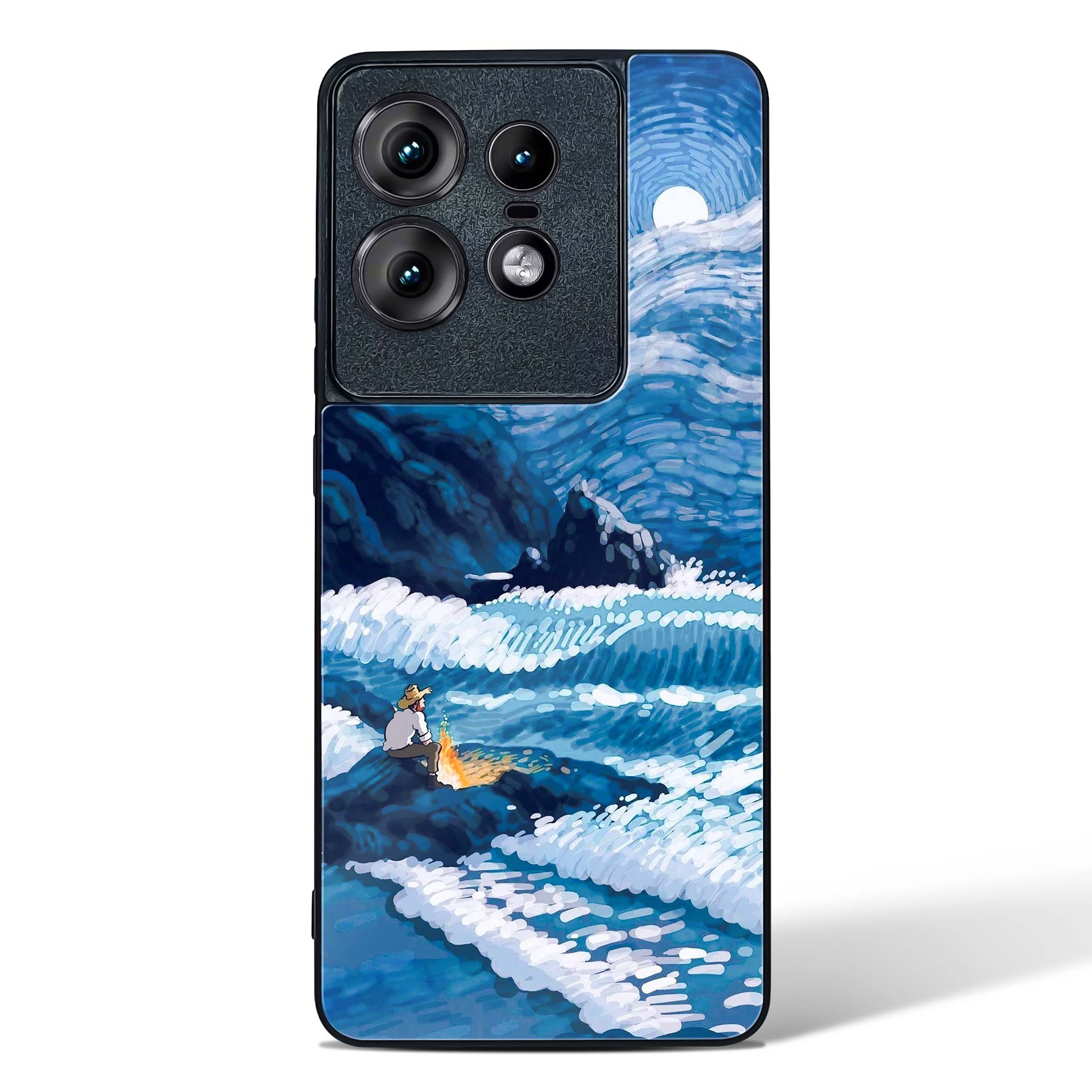 Van Gogh Art Glass Phone Case-Motorola Edge 50 Pro