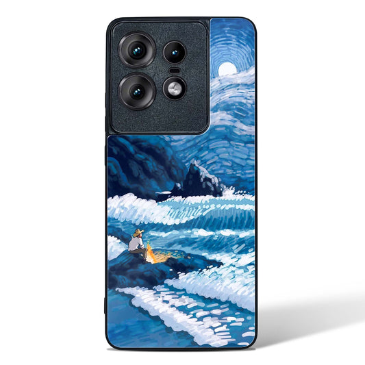 Van Gogh Art Glass Phone Case-Motorola Edge 50 Pro
