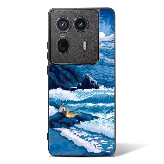 Van Gogh Art Glass Phone Case-Motorola Edge 50 Ultra