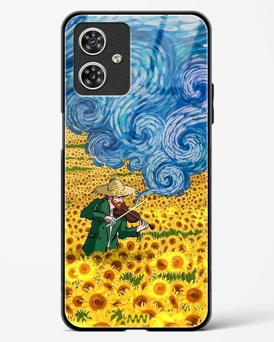 Van Gogh Blossom Art Glass Phone Case-Moto G54 5G