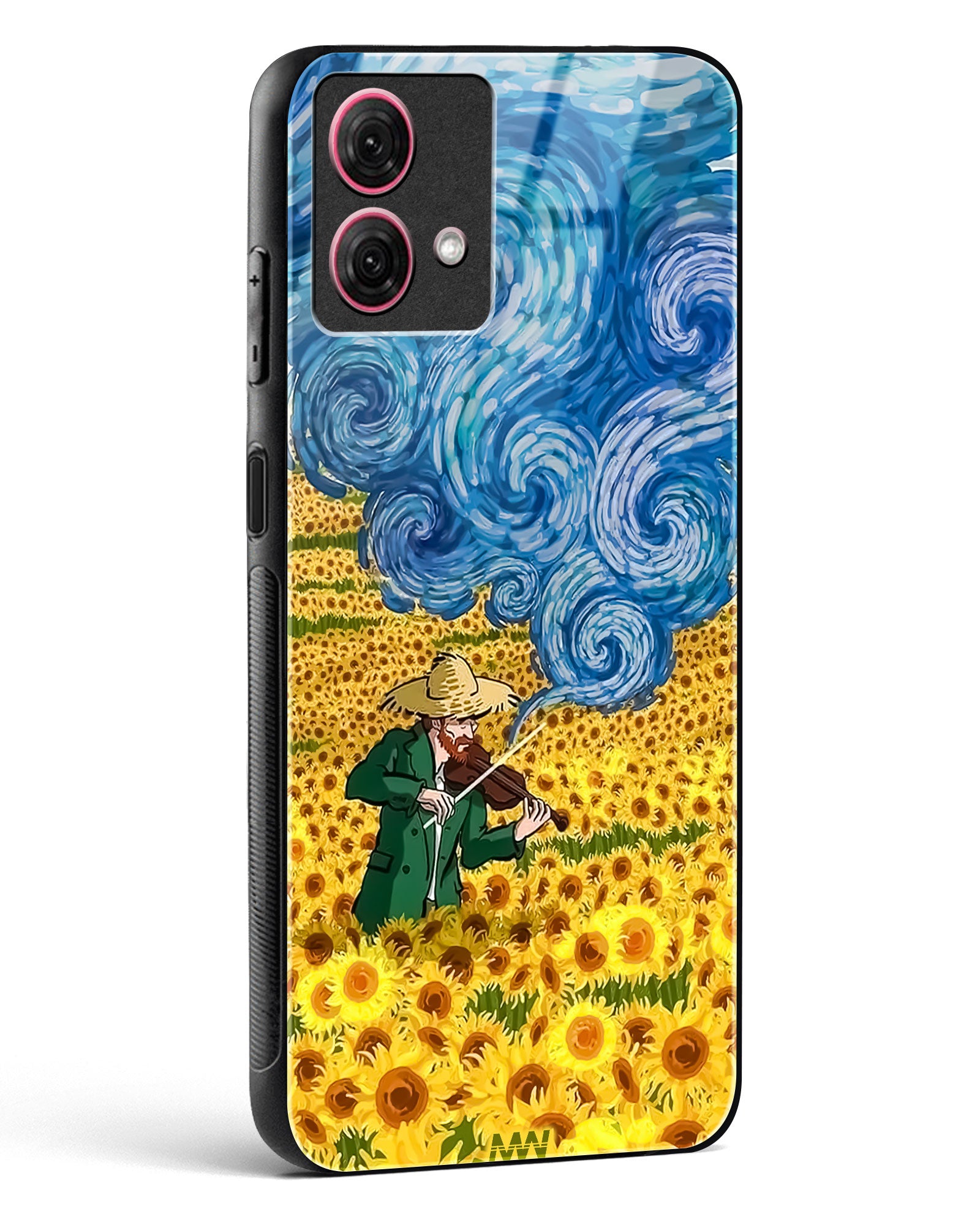 Van Gogh Blossom Art Glass Phone Case-Moto G84 5G