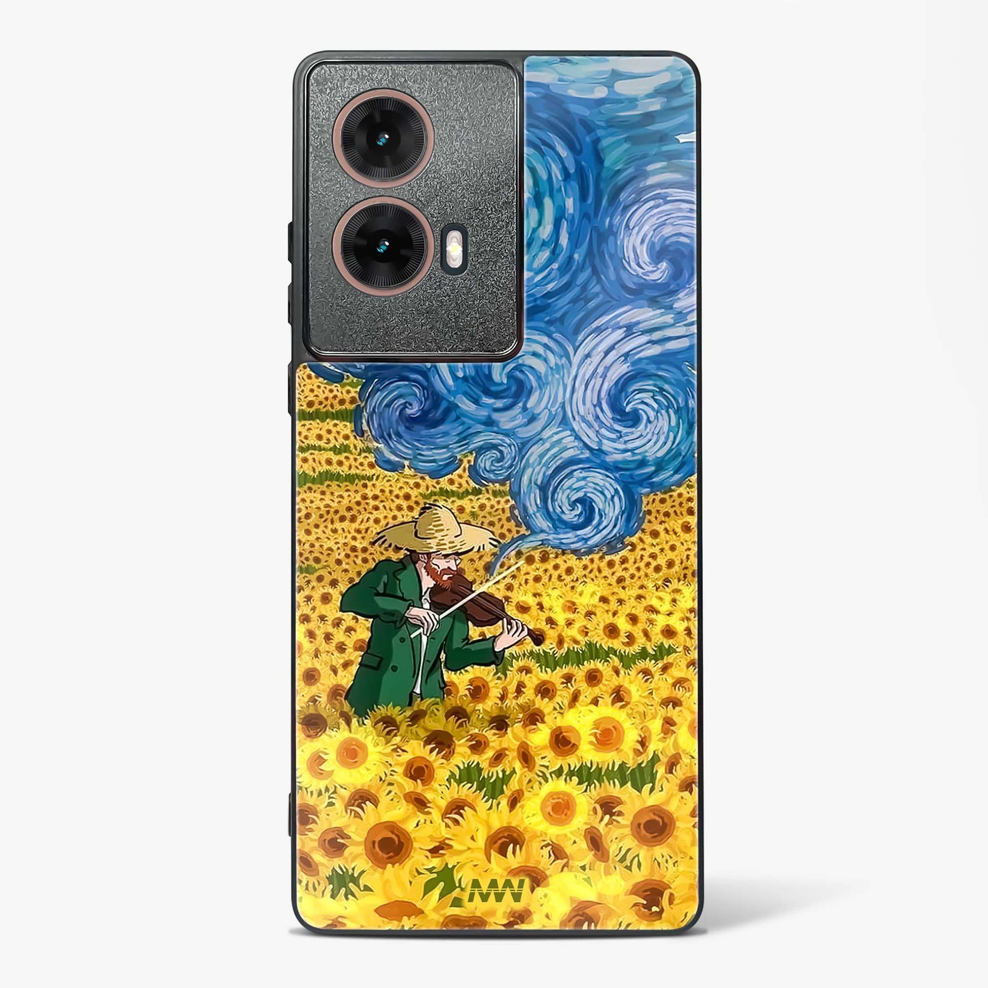 Van Gogh Blossom Art Glass Phone Case-Moto G85 5G