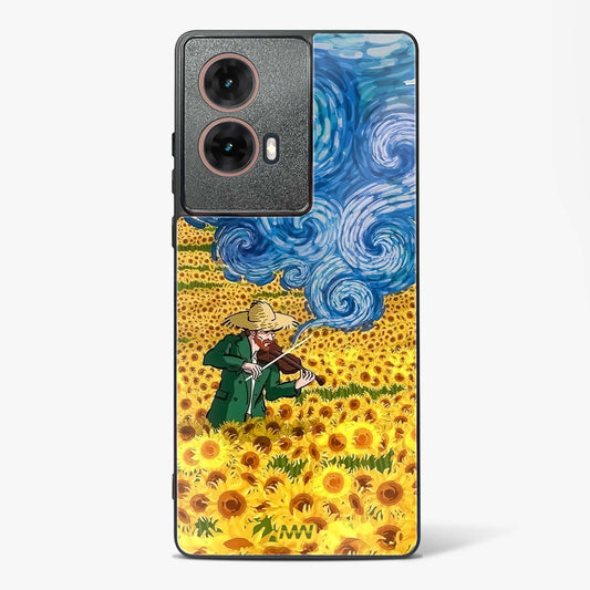 Van Gogh Blossom Art Glass Phone Case-Moto G85 5G