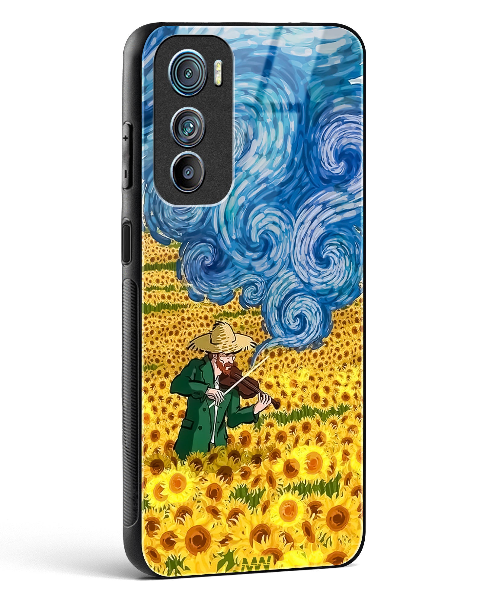 Van Gogh Blossom Art Glass Phone Case-Motorola Edge 30