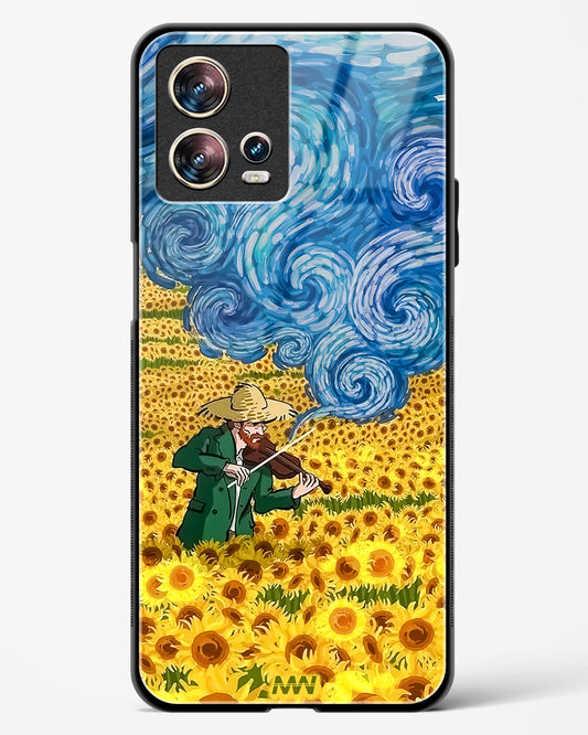 Van Gogh Blossom Art Glass Phone Case-Motorola Edge 30 Fusion