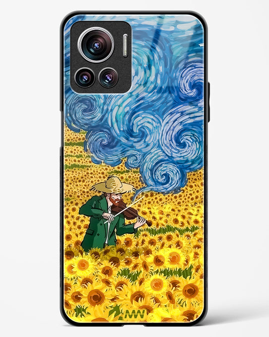 Van Gogh Blossom Art Glass Phone Case-Motorola Edge 30 Ultra