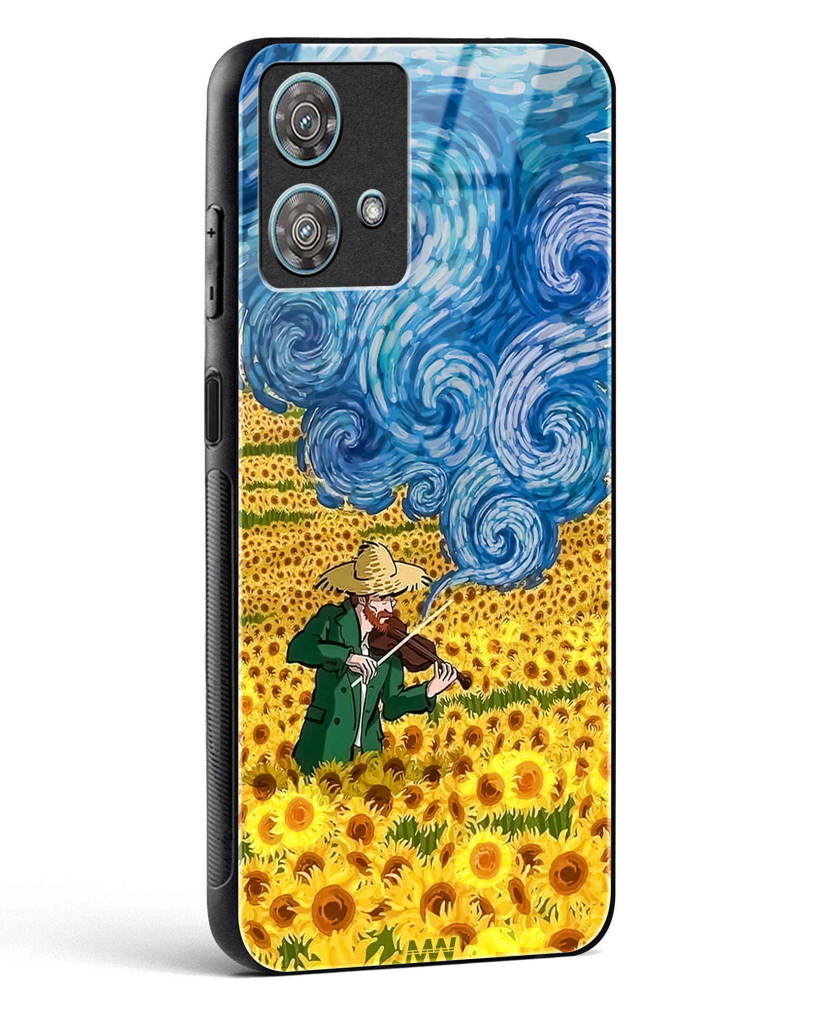 Van Gogh Blossom Art Glass Phone Case-Motorola Edge 40 Neo
