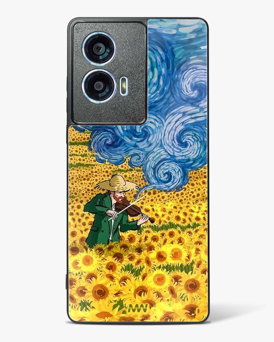 Van Gogh Blossom Art Glass Phone Case-Motorola Edge 50 Fusion