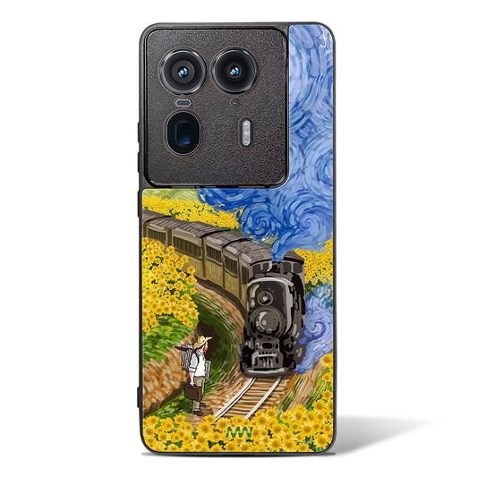 Van Gogh Bon Voyage Glass Phone Case-Motorola Edge 50 Ultra