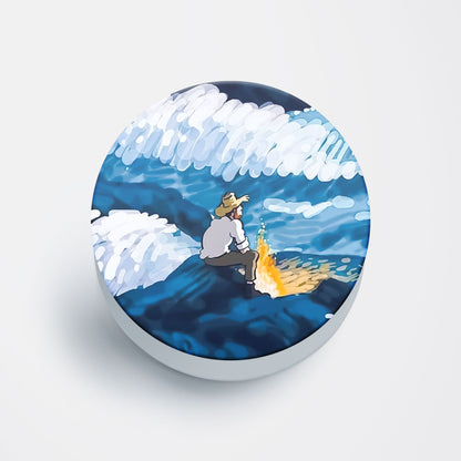 Van Gogh Fire Place Flat Pop Holder