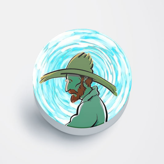Van Gogh Portrait Flat Pop Holder
