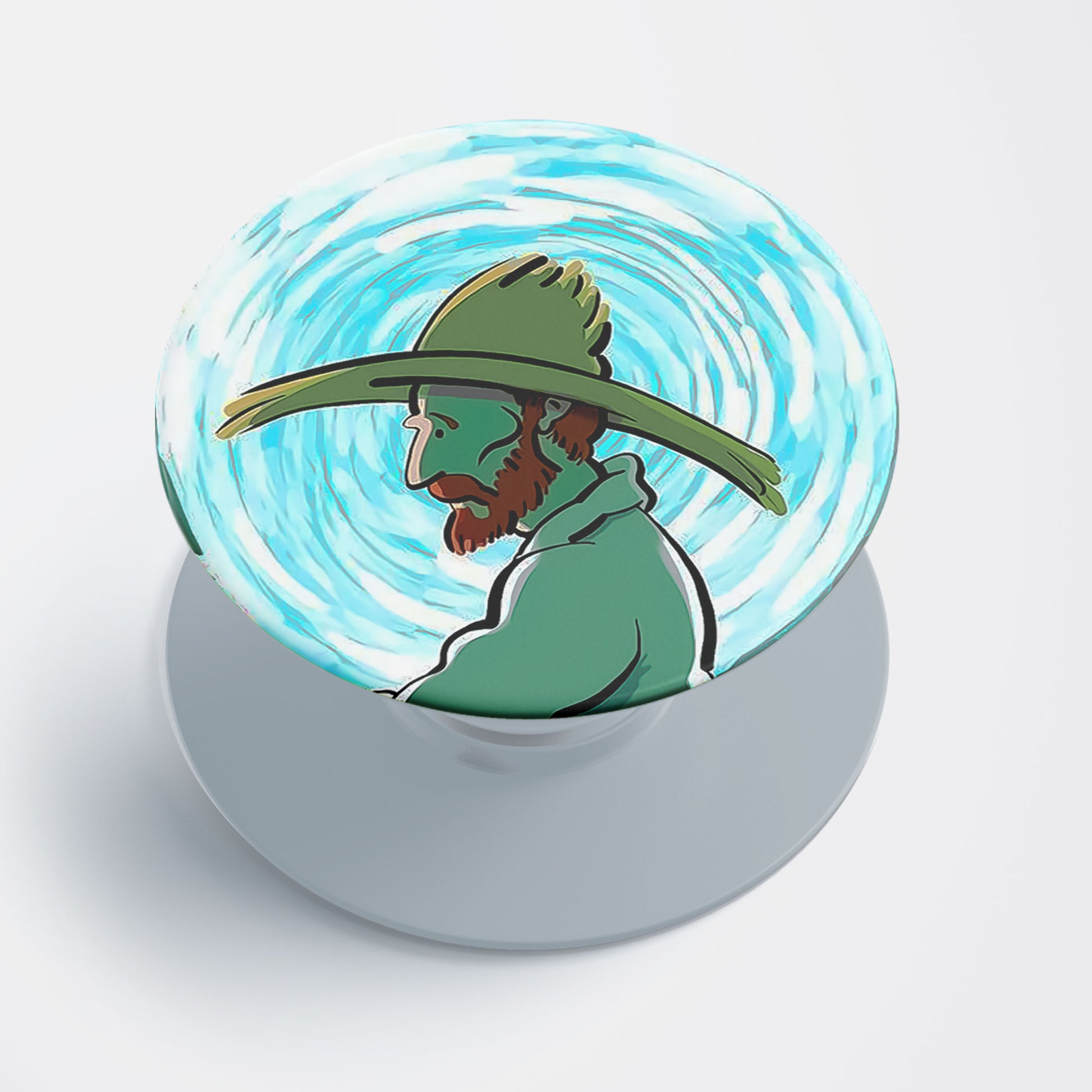 Van Gogh Portrait Flat Pop Holder