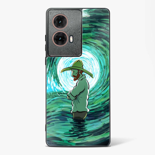 Van Gogh Wave Glass Phone Case-Moto G85 5G