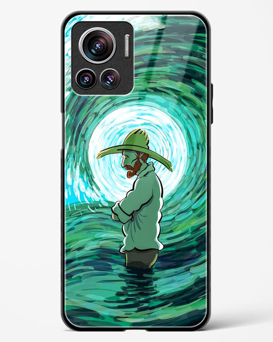 Van Gogh Wave Glass Phone Case-Motorola Edge 30 Ultra