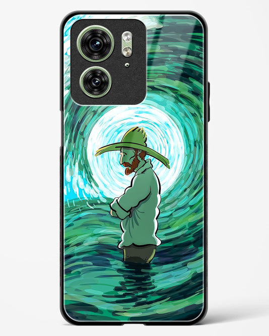 Van Gogh Wave Glass Phone Case-Motorola Edge 40