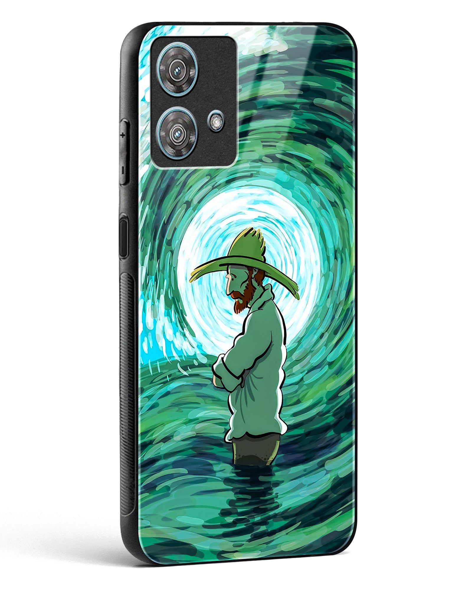 Van Gogh Wave Glass Phone Case-Motorola Edge 40 Neo