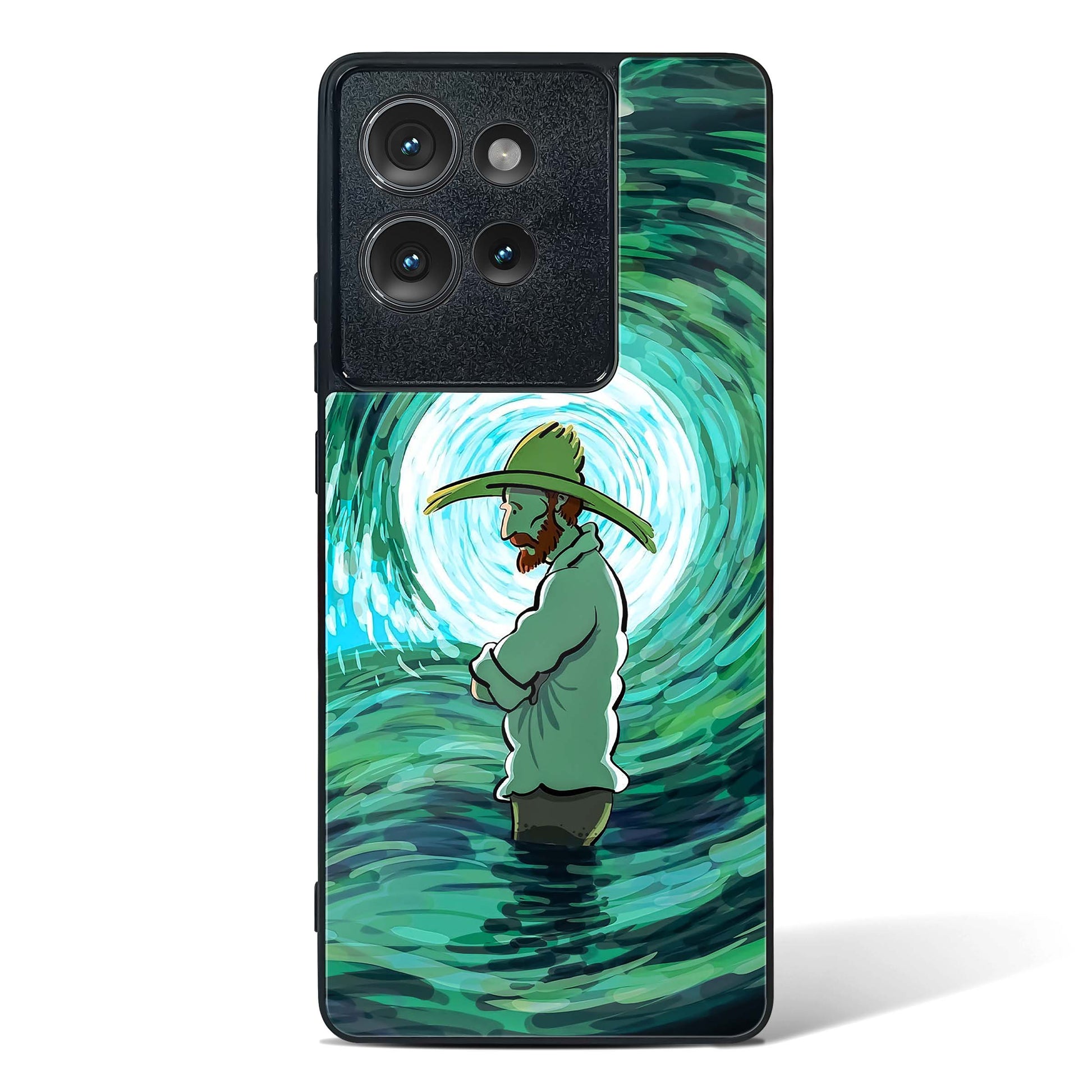 Van Gogh Wave Glass Phone Case-Motorola Edge 50